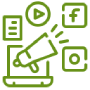 Social Media Advertising Icon